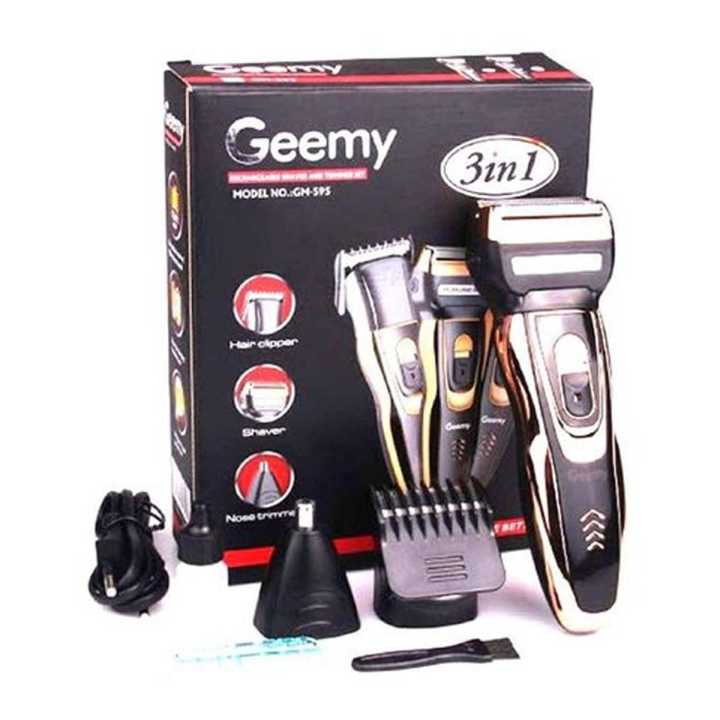 Geemy GM-595 3 In 1 Electric Shaver / Trimmer Kit For Men