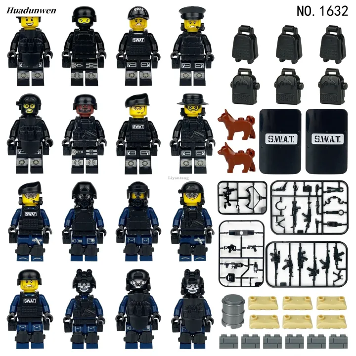 Chunjieda%20Gift%20Toys%20Army%20Lego%20Education%20Building%20Blocks%20Soldier%20Fifty%20peFifty%20percent%20discount%20rcent%20discount%20Pieces%2016%20Pack%20Mini%20Figures%20SWAT%20Series%20Kids%20Toys%20-%20Image%206