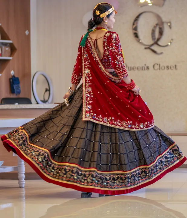 Heavy%20Embroidered%20Magar%20Cultural%20Dress%20Set%20%7C%20Hand%20Embroidered%20Blouse%20with%20Cotton%20Lehenga,%20Including%20Matching%20Ghalek%20-%20Image%205