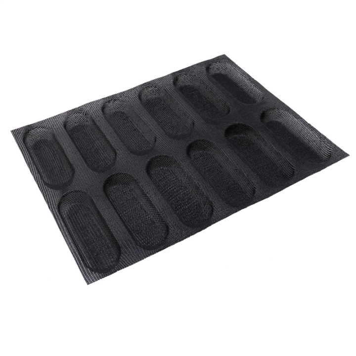 FORIDE%204X%20Silicone%20Pan-Non-Stick%20Perforated%20French%20Bread%20Pan%20Forms,Hot%20Dog%20Molds%20,%20Baking%20Liners%20Mat%20Bread%20Mould%20-%20Image%202