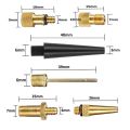 OUMERY 15 Pcs Inflator Pump Nozzle Kit Presta Schrader Valve Tube Bicycle Valve Adaptors for Road & & Fixie Bike Tire Pump. 