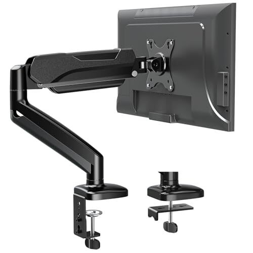 360 Monitor Hand Rotation - 360 Degree Rotation & Tilt- Single Arm Gas Spring Computer Monitor ...