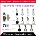 NEW For iPhone 5 6 6S 7 8 Plus 5S SE 6S Plus Return Back Home Button With Flex Cable Rubber Sticker No Touch ID Fingerprint. 
