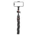 C03 Flexible octopus telescopic pole tripod with cell phone clip selfie stick. 