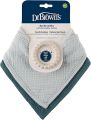 Dr Brown's Bandana Bibs with Removable Beaded Teether, 2-Pack, AC282-P12 / AC283-P12. 