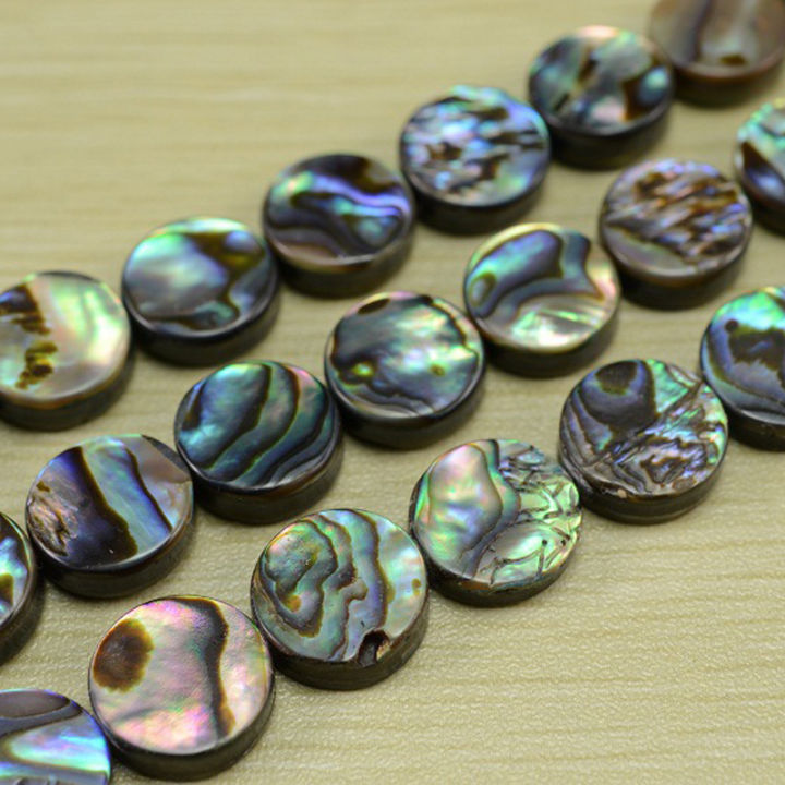 10Pcs/Pack 6-18mm Peacock Blue Abalone Pearl Shell Beads Nature Sea ...