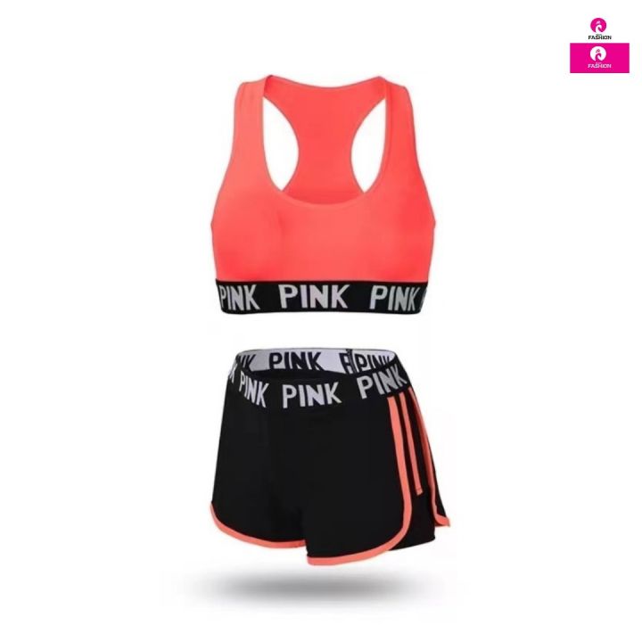 Support Shaping Bra With Remove-Able Pads Fitness Workout Tops Sports Bras With Shorts  For Women