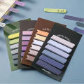 RHS Online 120 Sheets 6 Colors Morandi Gradient Color Sticky Notes Set Memo Pad Lable Sticker Bookmarks Notepad Sticky Index. 