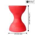 Set of 6 Fancy Round Plastic Stools Large Size Lightweight and Durable for Home and Office. 