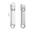 Ultra-Thin Clippers Collapsible Portable Travel Fingernail Keychain Nail Scissors Cutter Stainless Steel Manicure Tools. 
