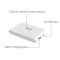 Rechargeable LED Intelligent Sensor Night Light Motion Sensor Wall Light for Bedroom Corridor Cabinet Lighting 2Pcs. 