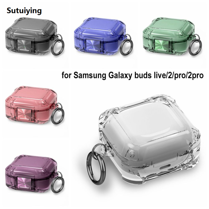 Sutuiying%20Headphone%20Cover%20For%20Samsung%20Galaxy%20Buds%20Live/2/Pro/2pro%20Wireless%20Luxury%20Earbuds%20Protective%20Case%20Shockproof%20Soft%20Bluetooth%20Earphone%20-%20Image%202