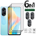 6-in-1 For OPPO A98 5G Glass OPPO A98 5G Tempered Glass 9H HD Full Cover Protective Screen Protector OPPO A98 A 98 5G Lens Glass. 