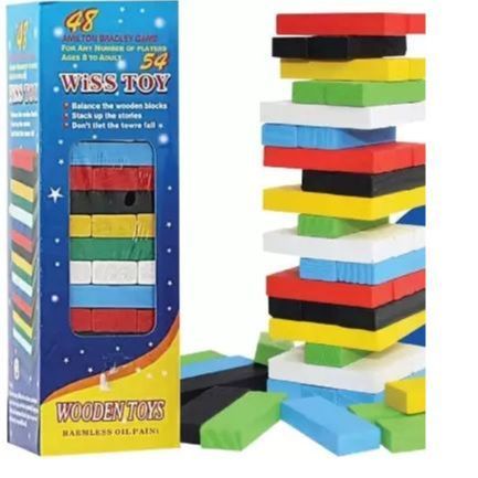 Colorful Jenga Blocks Kids Toy