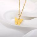 Butterfly Pendant Necklace For Women. 