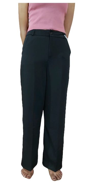 Formal Pants Wide Leg High Waist Simple Daily Office Full Length