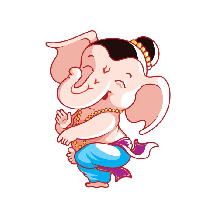 Vinyl%20Self%20Adhesive%20White%20Glossy%20%2040%20cm%20x%2050%20cm%20Cute%20Ganesh%20Wall%20Sticker%20-%20Image%205