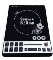 Surya Induction Cooktop 2000W Multi function Push Button. 