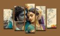 Radha Krishna 5-Piece Canvas Wall Art –  5 pcs. 