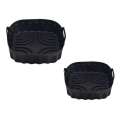[Hot Cake]2PCS Tray Reusable Square Air Fryer Pan Silicone Mold Microwave Pads Baking Mat Pot Tray, Du. 