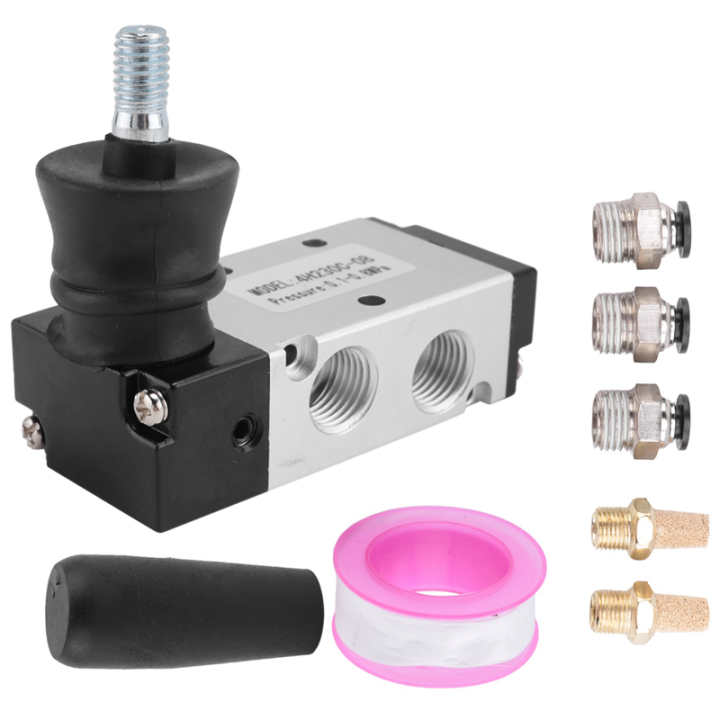 Uxcell Manual Hand Pull Push Solenoid Valve – 2 Position 3 Way Pneumatic, G 1/4 Thread