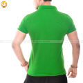 Green Solid Polo Neck T-Shirt For Men. 