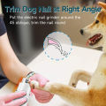 Electric Dog Nail Grinder, Rechargeable Pet Nail Grinder Adjustable Speed Painless Pet Nail Trimmer Pet Nail Polisher Electric Nail File for Large Medium Small Dogs and Cats Professional Quiet Pet Paws Grooming & Smoothing. 