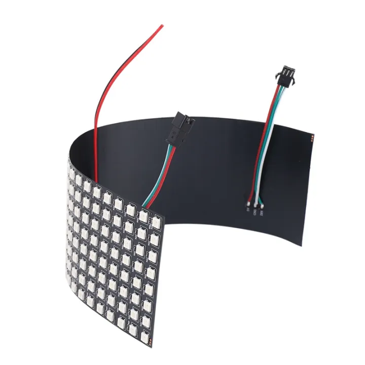 3X LED Matrix Panel, WS2812B RGB 832 Pixels Digital Flexible Dot Matrix ...
