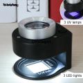 Difutagui Wenefang Sutuiying 6 LED UV 30X Magnifying Glass Optical Glass Lens Loupe Magnifier Special Luxury 2025 New Handheld Coin Stamps Jewelry Mini Thread Counter Magnifier. 
