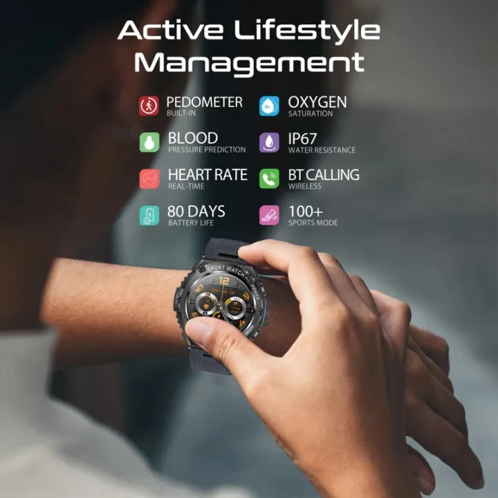 Promate%20XWATCH-R19,%20Fitness%20Tracker,%20Round-Screen%20Bluetooth%205.1%20Smartwatch%20with%201.53%E2%80%9D%20TFT%20Display,%20Speaker,%20E-Card%20Sharing,%2080-Day%20Battery%20and%20IP67%20Sweat%20Resistance%20-%20Image%204