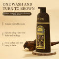 Dr.Rashel Collagen And Argan Oil Hair Color Shampoo-  Dark Brown (400ML). 