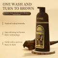 Dr.Rashel Collagen And Argan Oil Hair Color Shampoo-  Dark Brown (400ML). 