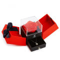 Double-Open Jewelry Box Double Door Gift Box Valentine'S Day Gift Box Rose. 