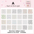 RHS Online 24 Sheets Dream Weaving Workshop Series PET Waterproof Deco Stickers Book Diary Journal Crafts Scrapbooking DIY Sticker Book. 