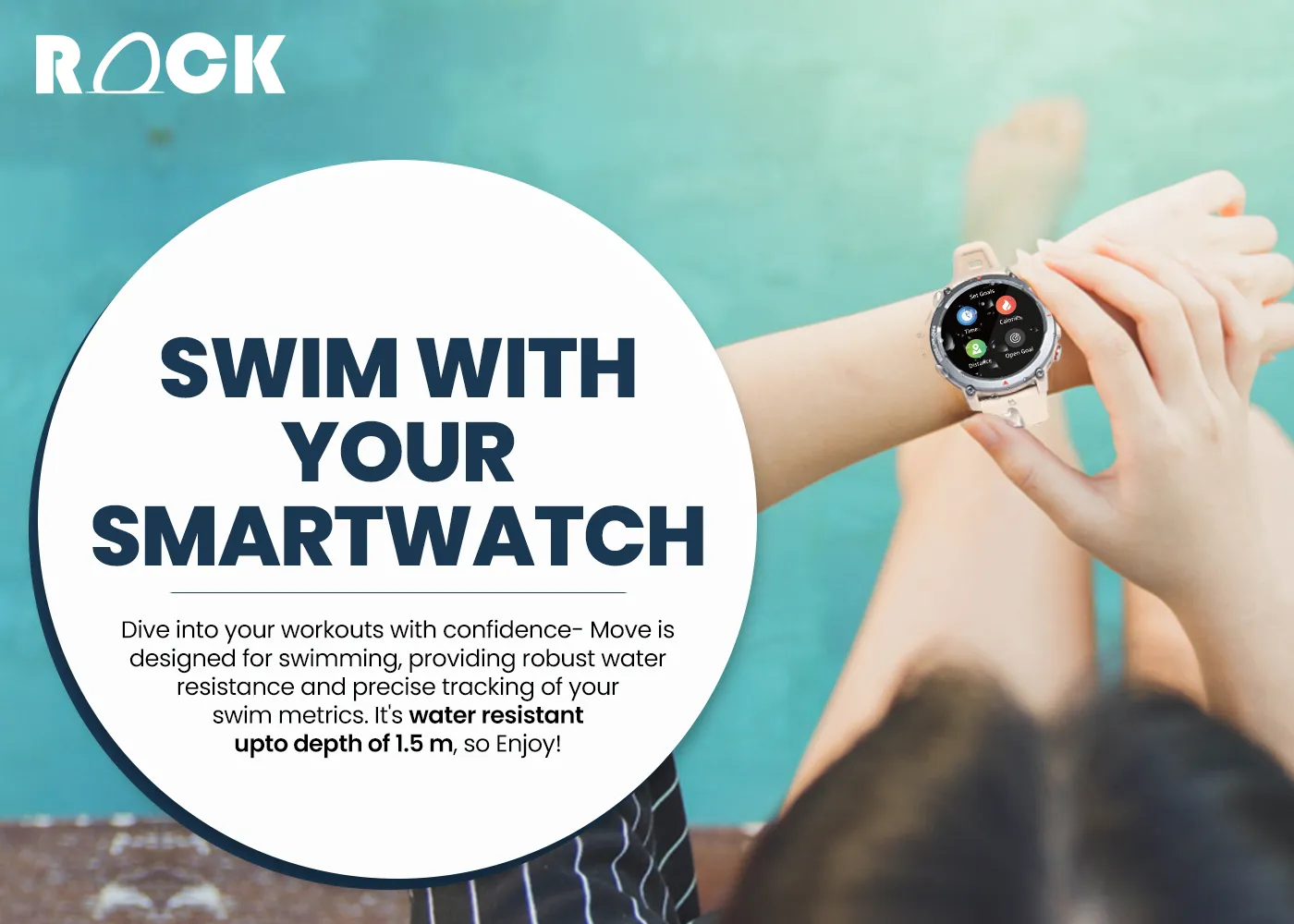 Rock Move Smartwatch (army Green) | Jeevee