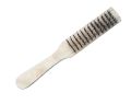 Fish Scale Removal Brush with Wooden Handle – Durable and Easy-to-Use De-Scaler. 