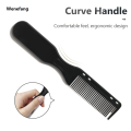 Wenefang Double-sided Professional Barber Neck Brush Comb Black Small Hair Luxury Styling Comb Shaving Beard Salon Carving Duster Cleaning Brush. 