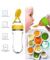 Combo Of Babies Veggie Feed Nibbler - Fruit Nibbler/silicone Food, Soft Pacifier/feeder For 0 To 12 Months | Daily Needs Items For Unisex Kids - Infant Assorted Design (Pack Of 2). 