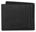 WildHorn Nepal RFID protected 100% Genuine Leather Wallet (Black Croco). 