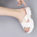 2023 Newcomer Korean Summer Fashion Women Slipper Sandal Cross Design Thick Sole - Fashion | Women's Footwear |. 