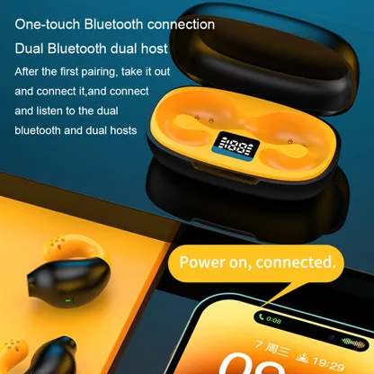 R18%20LED%20Digital%20Display%20Wireless%20Ear%20Clip%20Noise%20Reduction%20Bluetooth%20Bone%20Conduction%20Headset(Black%20Yellow)%20-%20Image%204