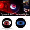 Auto Accessories Retrofit Light LED Devil Eye Decoration Lamp Demon Eyes LED Headlights Car Motorcycle Light 4/8 Model 12V Car Headlight Car. 