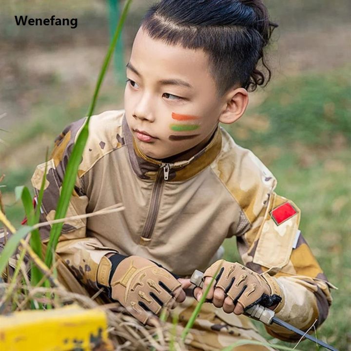 Wenefang%201Pair%20Kids%20Half%20Finger%20Cycling%20Gloves%20Non-Slip%20Fingerless%20Adjustable%20Mitten%20Shock-Absorbing%20Gloves%20for%20Boys%20Girls%20Fishing%20Biking%20-%20Image%205