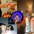 Neon Sign, Cloud Led Neon Light Wall Light Wall Decor, Light Up Neon Sign for Bedroom, Kids Room, Bar, Party, Wedding. 