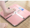 Bluetooth Weighing Scale Human Body Weight Machine Digital (Tempered) with Battery & Temperature Indicator. 