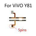 For Vivo Y81 Y81s Power on / off Switch Button Side Volume Up Down Buttons Flex Cable Replacement Parts. 
