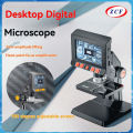Desktop Electronic Digital Microscope with Screen, High-definition Portable Mobile Phone Magnification Repair Industrial Vision Frequency Microscope. 