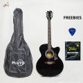Pluto 150 Acoustic Guitar - Black. 