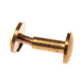 Solid Brass Button Stud Screw Nail Screw Back Leather Rivet Belt 10 PCS Arc 8mm & 10 PCS 10mm. 