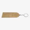 Brass Hotel Key Ring With Custom Print. 